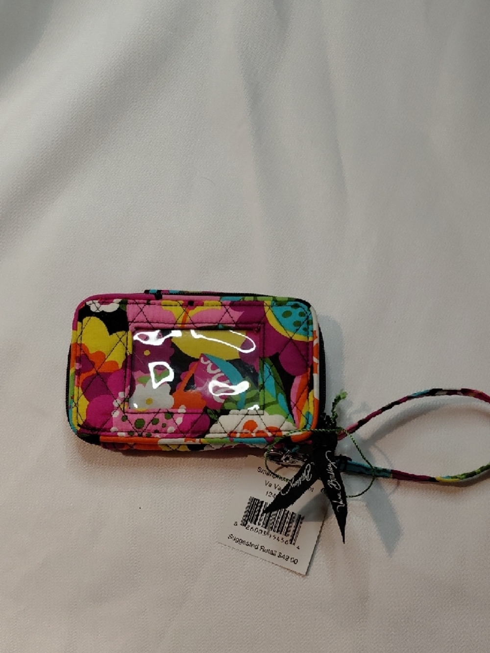 Vera Bradley Va Va Bloom Quilted Smartphone Wristlet/Card Holder - Picture 2 of 5